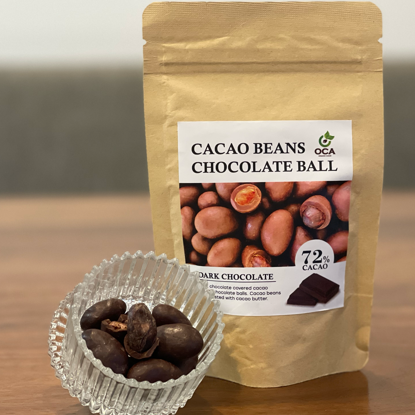 Viên socola hạt cacao 72%