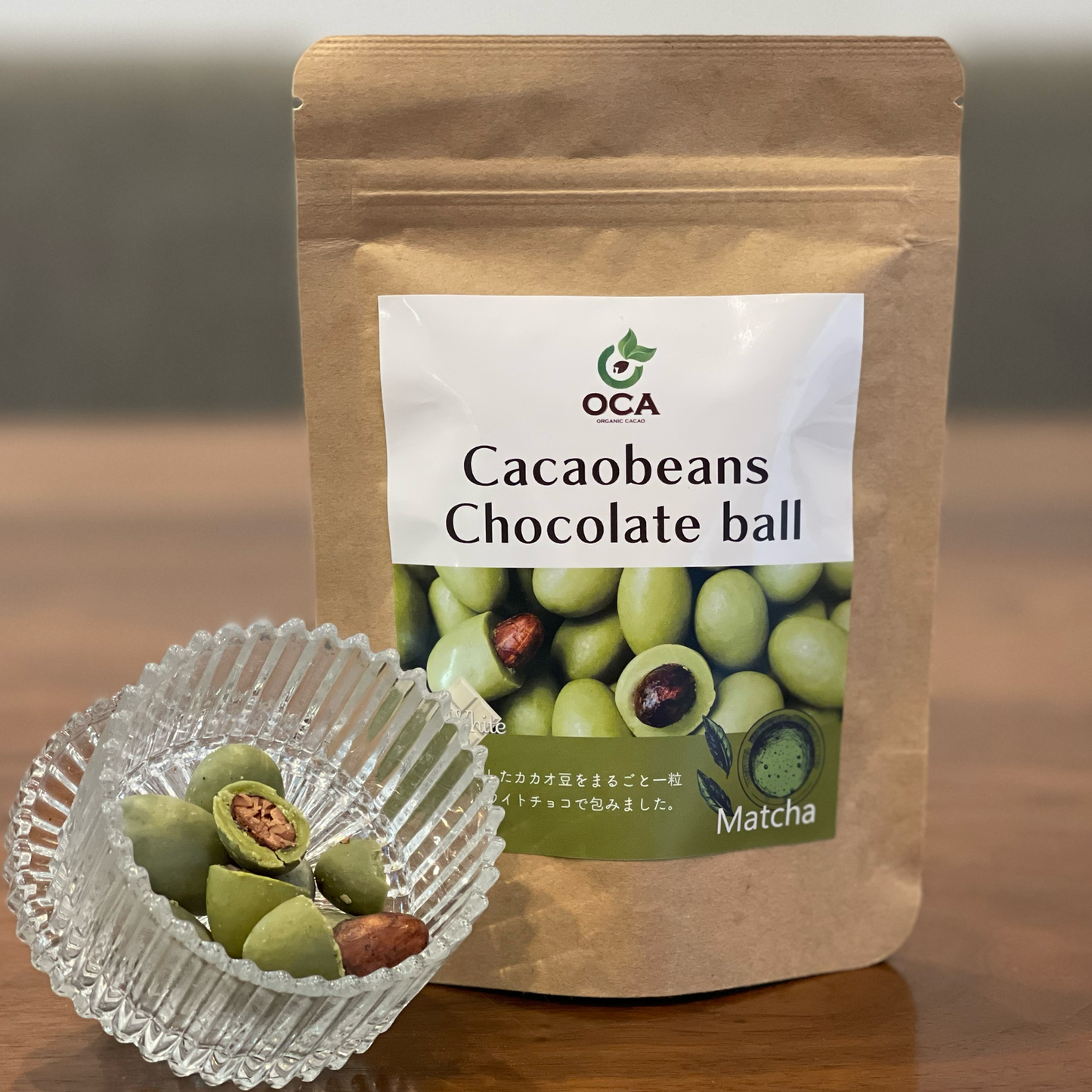 hạt cacao sô cô la viên matcha trắng